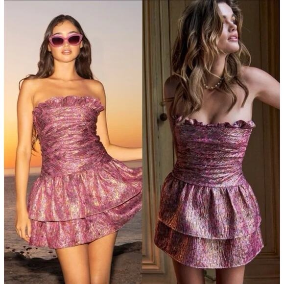 knee length dresses for ladies Rialto Silk-Blend Maxi Dress main image 0